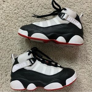 Nike Kids Black White Red Sneakers